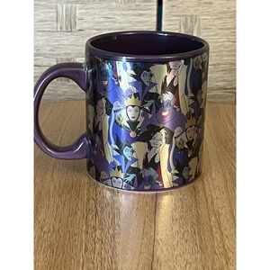 Disney Female Villains Purple Ceramic Iridescent Coffee Mug Ursula Maleficent +‎